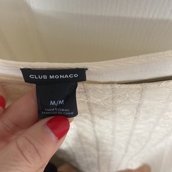 Club Monaco silk blouse size medium - Picture 2 of 3